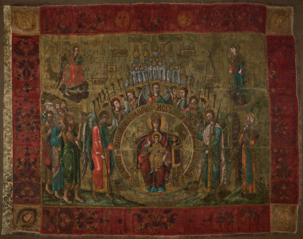 The banner of Shuyski conquered by Stanislaw Zolkiewski in Moscow in 1610, 1600s. Creator: Historic Object.