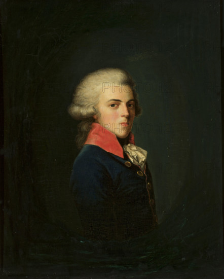 Portrait of Prince Augustus of Prussia (1779-1843) , c1795. Creator: Schröder, Johann Heinrich (1751-1812).
