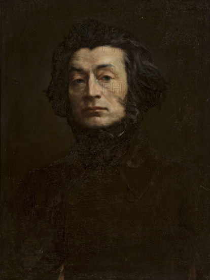 Portrait of the poet Adam Mickiewicz (1798-1855), 1897. Creator: Mordasewicz, Kazimierz (1859-1923).