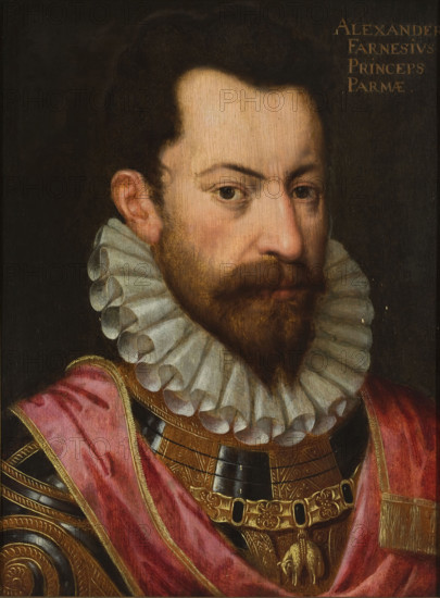 Portrait of Alexander Farnese (1545-1592), Duke of Parma, c1590. Creator: Anonymous.
