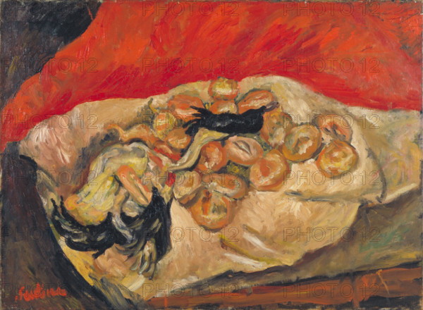 Still Life with Fowl , c1918-1919. Creator: Soutine, Chaim (1893-1943).