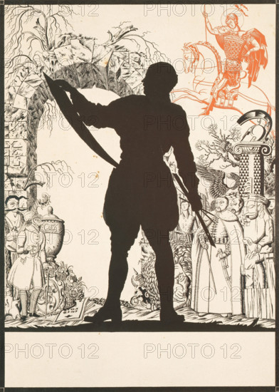 Self-portrait, 1919. Creator: Narbut, Georgi Ivanovich (1886-1920).