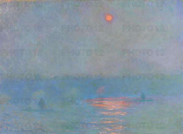 Waterloo Bridge: Effect of Sunlight in the Fog, 1903. Creator: Monet, Claude (1840-1926).