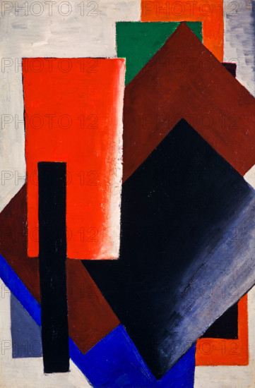Architectonic Painting, 1916. Creator: Popova, Lyubov Sergeyevna (1889-1924).
