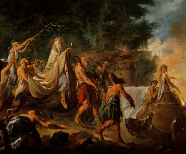 A Druids' Ceremony, c1740. Creator: Hallé, Noël (1711-1781).