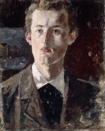 Self-portrait, 1882-1883. Creator: Munch, Edvard (1863-1944).