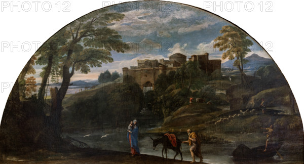 Landscape with the Flight into Egypt, c1604. Creator: Carracci, Annibale (1560-1609).