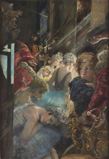 Backstage of Teatro alla Scala, 1934. Creator: Fortuny y Madrazo, Mariano (1871-1949).