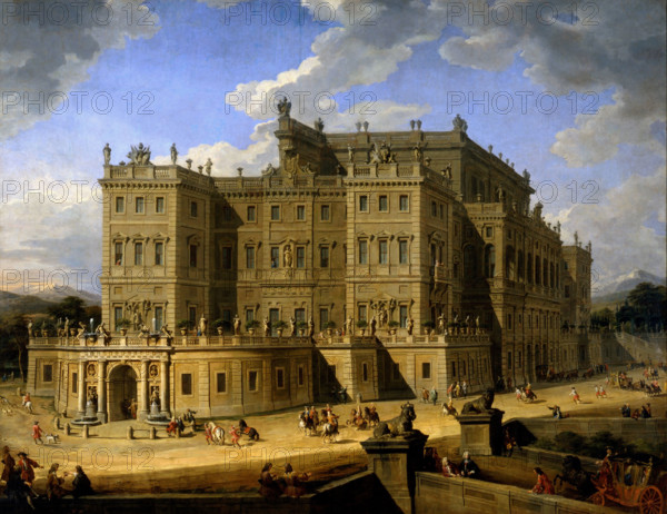 View of Castello di Rivoli, 1724. Creator: Pannini (Panini), Giovanni Paolo (1691-1765).