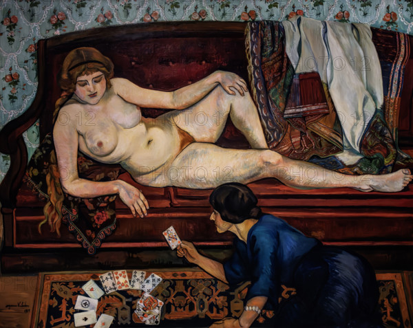 L'avenir révélé ou la diseuse de bonne aventure (The future Revealed or the Fortune-Teller), 1912. Creator: Valadon, Suzanne (1865-1938).