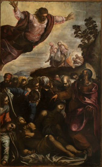 Saint Roch and the Plague Victims, Early 1590s. Creator: Tintoretto, Jacopo (1518-1594).