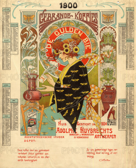 The coffee-roasting house and store "L'Abeille d'Or", c1900. Creator: Crespin, Adolphe (1859-1944).