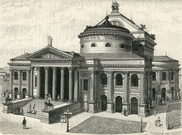 Teatro Massimo, Palermo, Second Half of the 19th century. Creator: Cornaglia, Carlo (active 1854-1899).