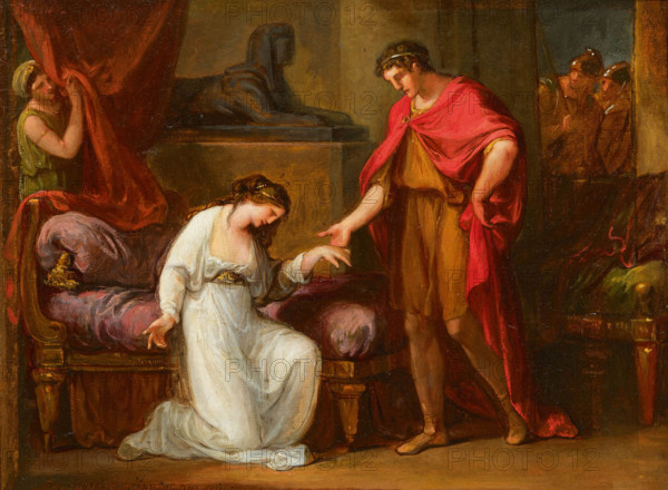 Cleopatra before Augustus, c1806. Creator: Kauffmann, Angelika (1741-1807).