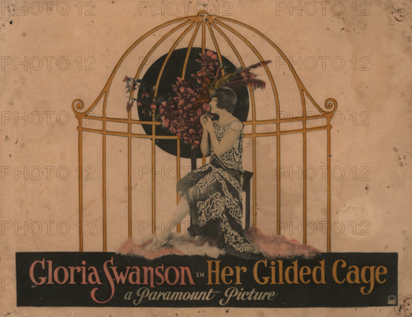 Movie poster "Her Gilded Cage" by Sam Wood, 1922. Creator: Rohman, Eric (1891-1949).