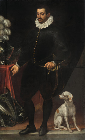 Portrait of Guglielmo Gonzaga (1538-1587), Duke of Mantua. Creator: Vicentino, Andrea (c. 1542-1617).