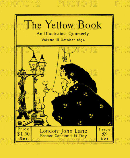 Cover of "The Yellow Book", Volume 3, October 1894, 1894. Creator: Beardsley, Aubrey .