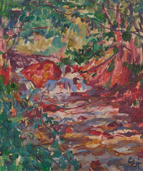 Mountain stream near Daganece, c1918. Creator: Giacometti, Giovanni (1868-1933).