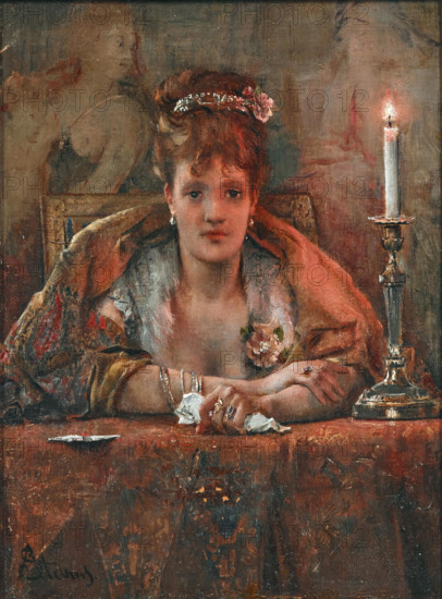 Returning from the Ball (Douloureuse certitude), 1861. Creator: Stevens, Alfred (1823-1906).