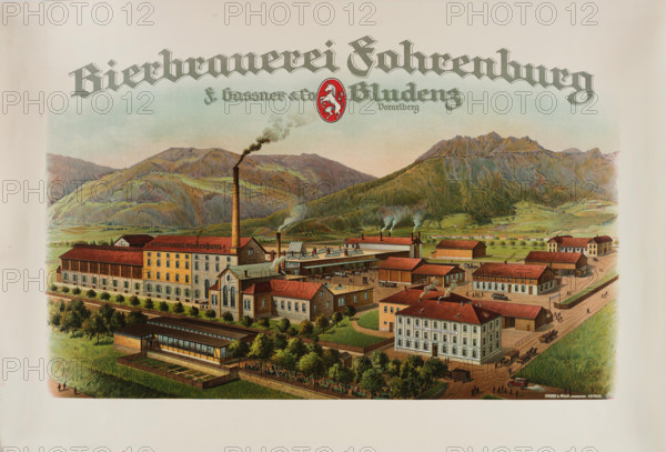 The Fohrenburg brewery, 1910s. Creator: Anonymous.