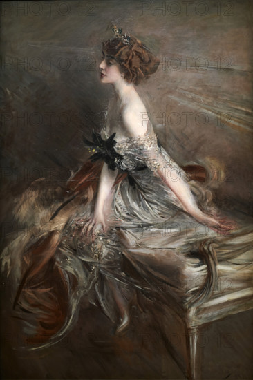 Portrait of Princess Marthe Bibesco (1886-1973), 1911. Creator: Boldini, Giovanni (1842-1931).