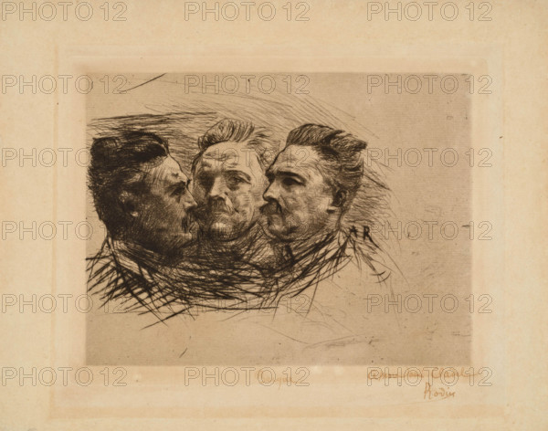 Portrait of Henri Becque, 1885. Creator: Rodin, Auguste (1840-1917).
