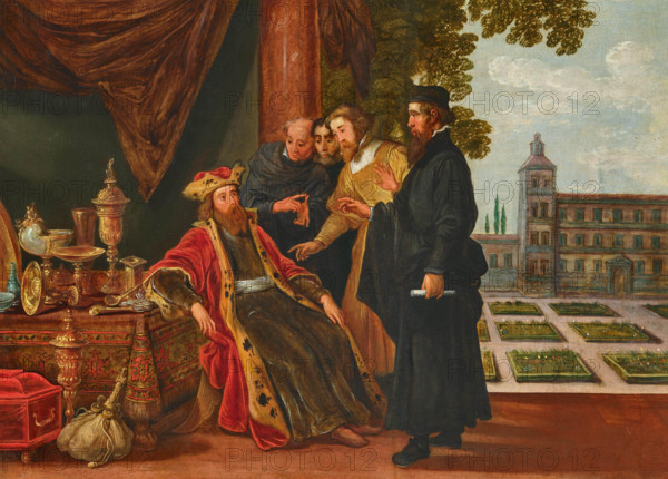 Croesus and Solon, First third of 17th century. Creator: Teniers, David, the Elder (1582-1649).