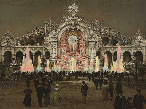 Exposition de Paris de 1900 - Palais de l'Électricité et Château d'eau, 1900. Creator: Anonymous.
