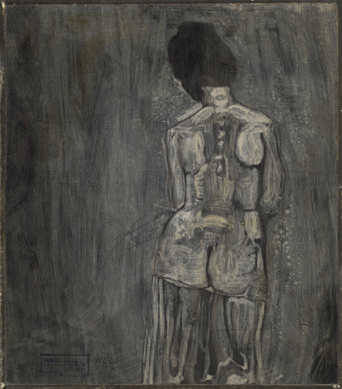 Untitled (Nude from the Back), 1902. Creator: Klee, Paul (1879-1940).