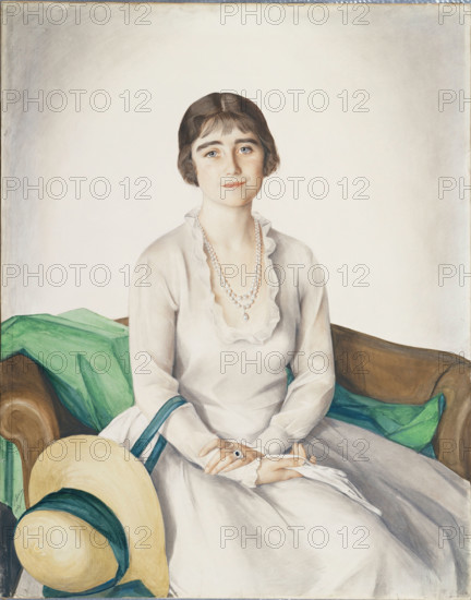 Portrait of HM Queen Elizabeth (1900-2002), as The Duchess of York. Creator: Sorin (Sorine), Saveli Abramovich (1878-1953).