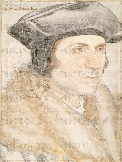 Portrait of Sir Thomas More (1478 -1535), c1526-1527. Creator: Holbein, Hans, the Younger (1497-1543).