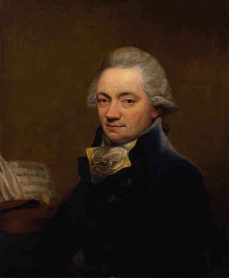 Portrait of the violinist and composer Johann Peter Salomon (1745-1815), c1792. Creator: Hardy, Thomas (1757-1804).