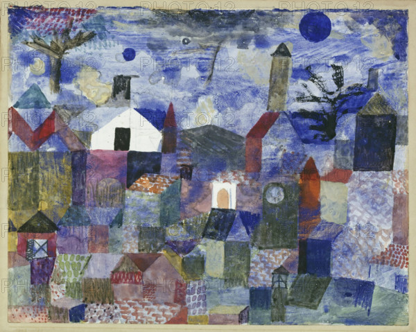 Landscape in Blue, 1917. Creator: Klee, Paul (1879-1940).