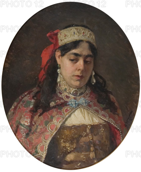 Portrait of the regent Sophia Alekseyevna (1657-1704). Creator: Makovsky, Konstantin Yegorovich (1839-1915).