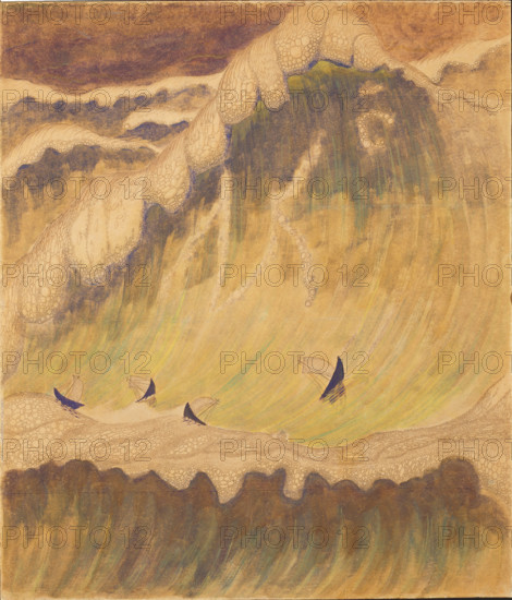 Sonata No. 5 (Sonata of the Sea). Finale, 1908. Creator: Ciurlionis, Mikalojus Konstantinas (1875-1911).