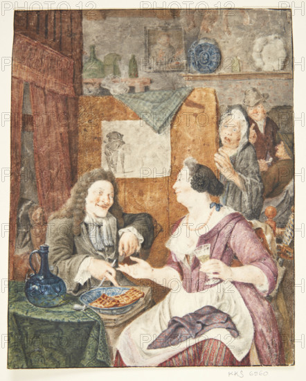 The Love Affair, Second Half of the 17th century. Creator: Brakenburgh, Richard (1650-1702).