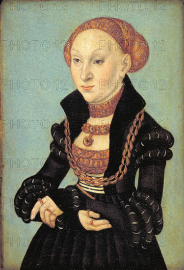 Portrait of Princess Sibylle of Cleves (1512-1554), 1533. Creator: Cranach, Lucas, the Elder (1472-1553).