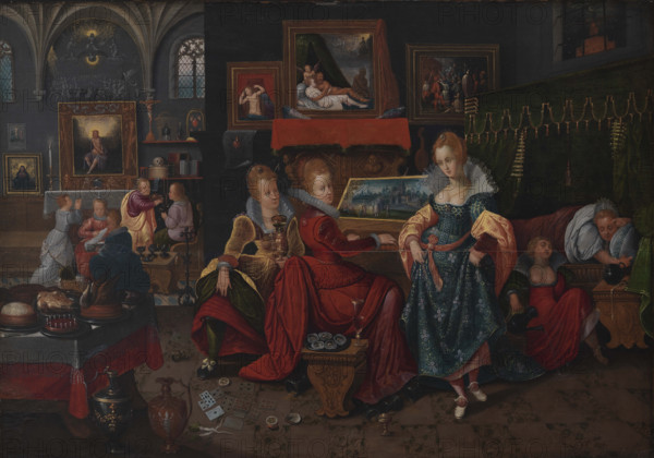 The Parable of the Wise and Foolish Virgins, c1600-1610. Creator: Francken, Hieronymus II (1578-1623).