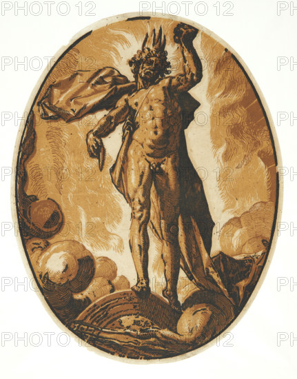 Helios, c1594. Creator: Goltzius, Hendrick (1558-1617).