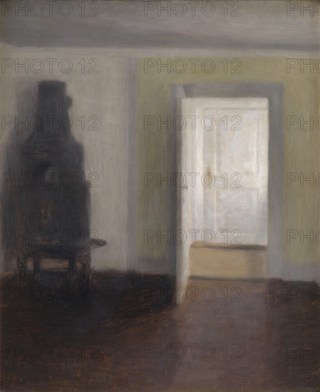 Interior. An Old Stove, 1888. Creator: Hammershøi, Vilhelm (1864-1916).