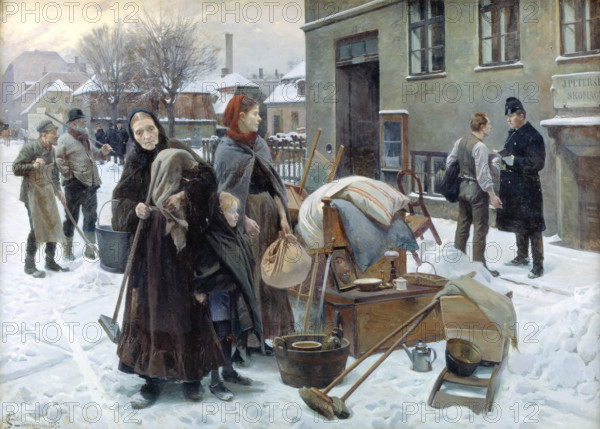 Evicted Tenants, 1888-1895. Creator: Henningsen, Erik (1855-1930).
