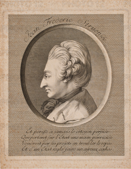 Portrait of Count Johann Friedrich Struensee (1737-1772), 1772. Creator: Preisler, Johan Martin (1715-1794).