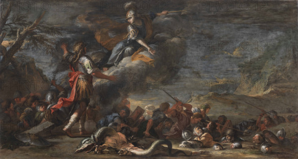 The Founding of Thebes (Cadmus founded Thebes), 1661. Creator: Rosa, Salvatore (1615-1673).
