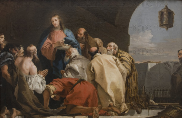 The Institution of the Eucharist, 1753. Creator: Tiepolo, Giandomenico (1727-1804).