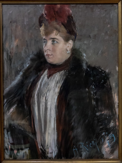 Portrait of the opera singer Virginia Ferni Germano (1849-1934). Creator: Rietti, Arturo (1863-1943).