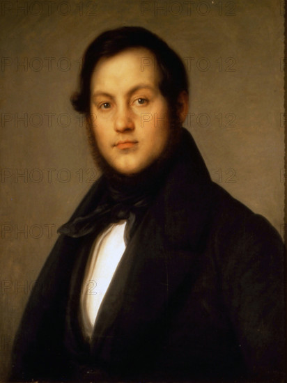 Portrait of the singer Ignazio Marini (1811-1873). Creator: Carnovali (Il Piccio), Giovanni (1804-1873).