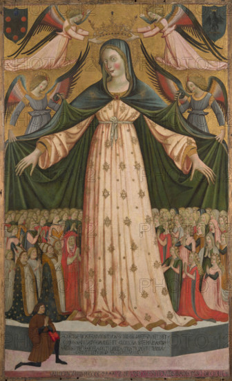 Madonna della Misericordia (Madonna of Mercy), 1448. Creator: Giovanni da Gaeta (active ca. 1448-1472).