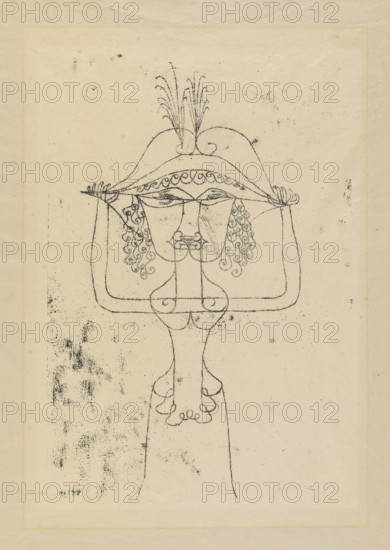 Singer of the Comic Opera (Sängerin der komischen Oper), 1925. Creator: Klee, Paul (1879-1940).