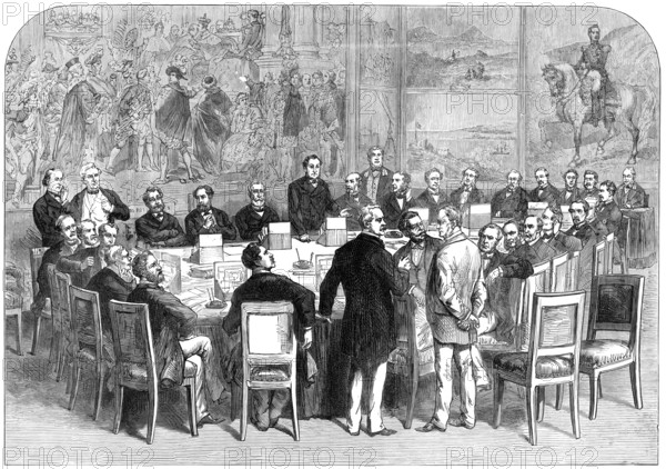 Meeting of the French Commission of Thirty at Versailles, 1874. Creator: Unknown.