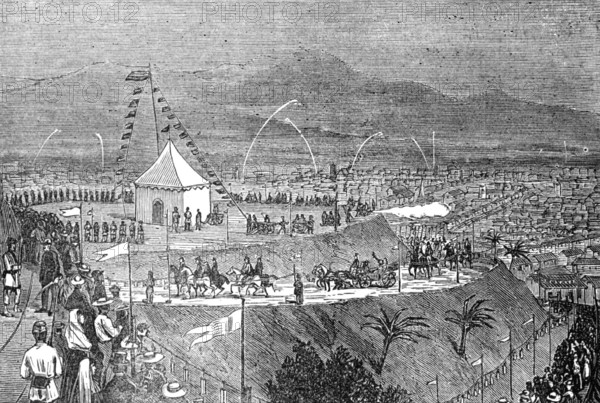 Opening festival of the new waterworks at Caracas, Venezuela, 1874. Creator: Unknown.